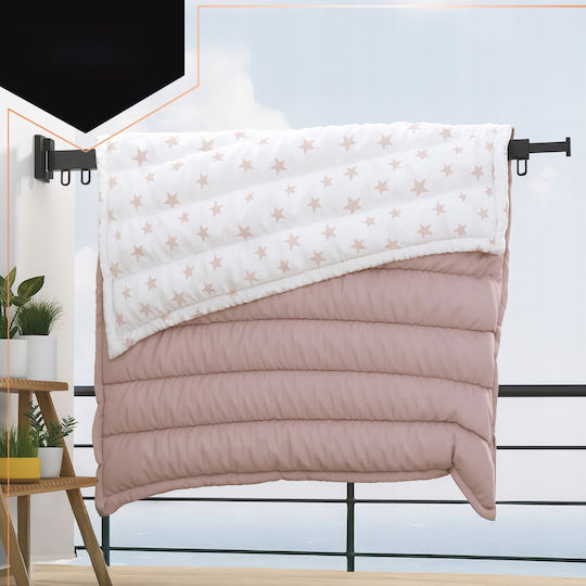 Klappbar Wäscheständer Wandmontiert 127x7.5cm