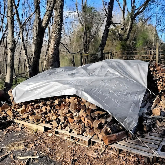 Мрежа / Сенчесто платно Сив 4x5m 80гр/кв.м
