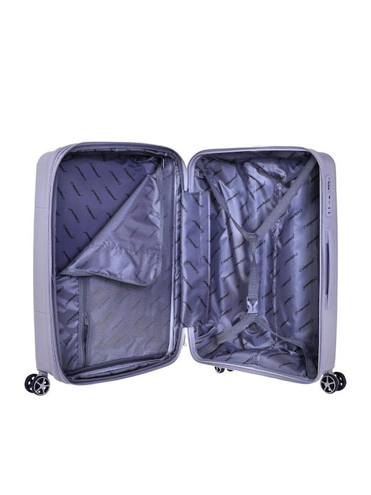 Diplomat The New York Collection Suitcases Hard Lila with 4 Wheels Set 3 pcs