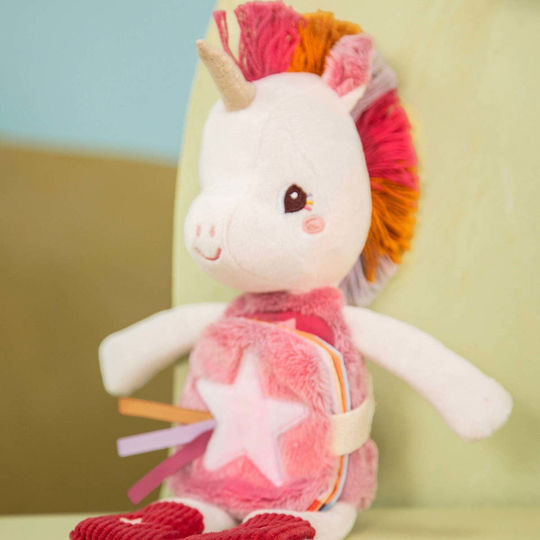 Lilliputiens Activity Book Unicorn glows in the dark made of Fabric with Sounds for 6++ Months