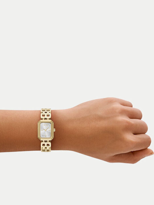 Armani Exchange Γυναικείο Ρολόι Μπαταρίας με Χρυσό Μεταλλικό Μπρασελέ