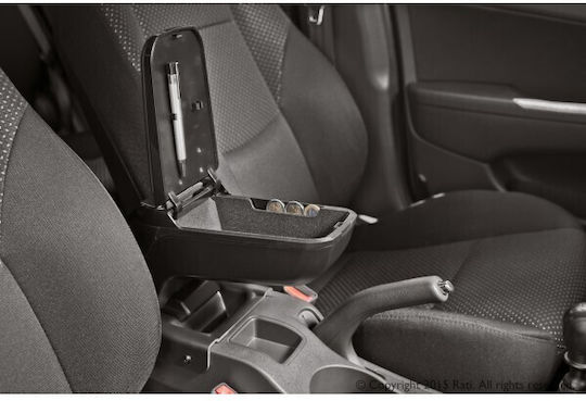 Rati Armster Car Leather Armrest for Volkswagen Caddy 20+ Black