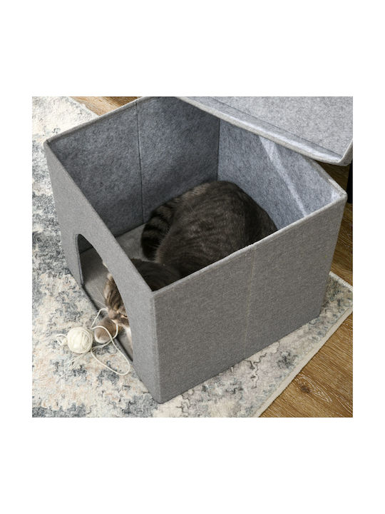 Pawhut Γάτας Ονυχοδρόμιο Γκρι Οροφής 36.5x36.5x36.5εκ.