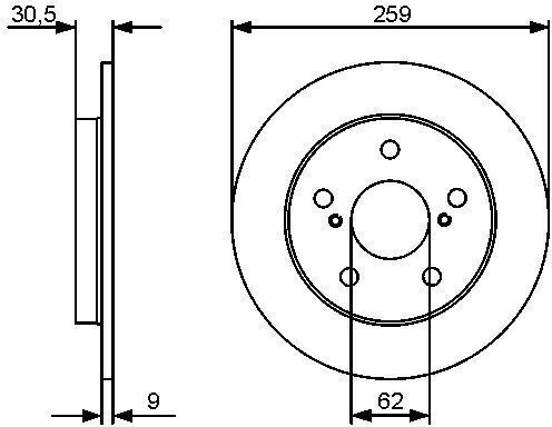 Bosch Bremsscheibe 0 986 479 418