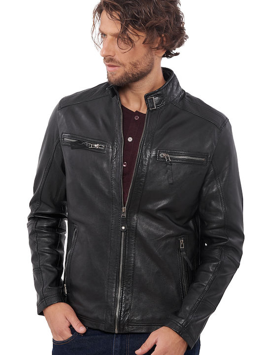 Alpha Sheep Lederjacke Jacke Schwarz