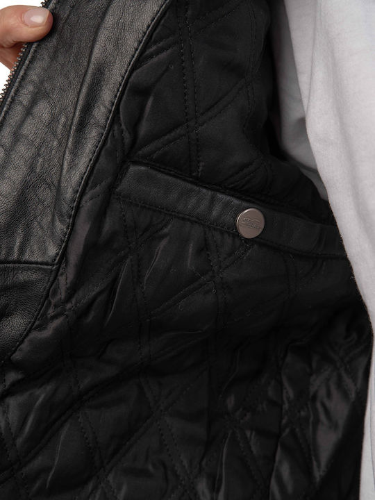 Alpha Sheep Lederjacke Jacke Schwarz