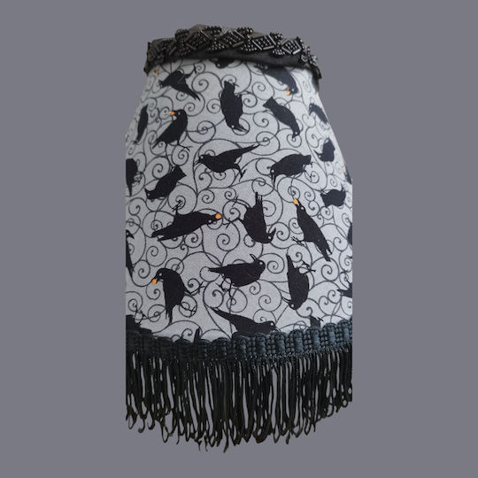 Oxygen Black Grey Crows Πορτατίφ για Ντουί E27 με Μαύρο Καπέλο και Βάση