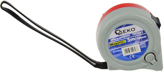 Geko Maßband mit Magnet 16mm x 3m