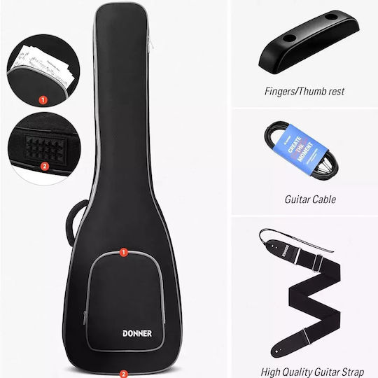 Donner 4-String Electric Bass
