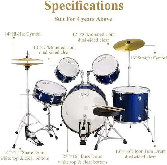 Eastar Schlagzeug-Set