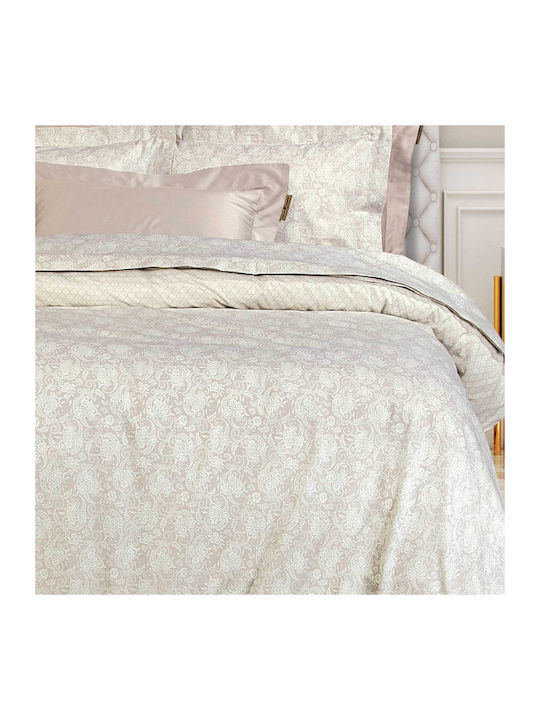 Greenwich Polo Club Essentia 2369 Essentia 2369 Σετ Σεντόνια King Size 260x280εκ. Ecru - Taupe (4τμχ)
