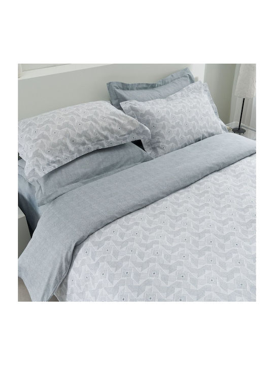 Vesta Home Sheet Sets King Size 280x270cm. Geneva Bay Leaf Mint 4pcs