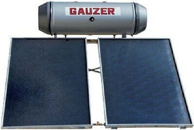 Gauzer Ηλιακός Θερμοσίφωνας 160lt Glass Τριπλής Ενέργειας 4τ.μ. Επιλεκτικός