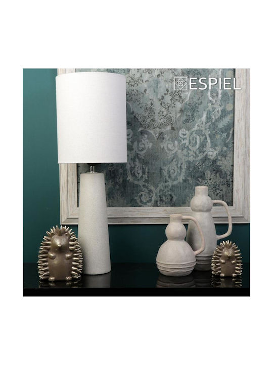 Espiel Decorative Vase White 13x10.5x14cm