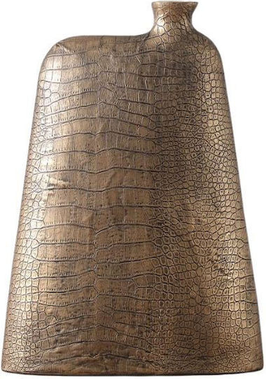 Espiel Διακοσμητικό Βάζο Polyresin Kroko Gold 22x7x30cm 1Stück