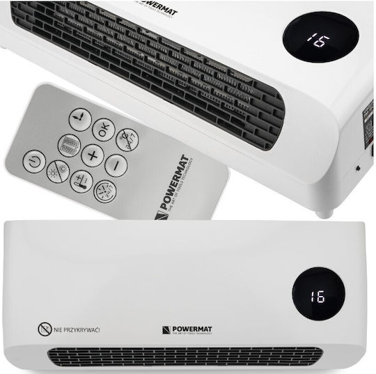 Powermat Konvektorheizung Wand 1000W mit elektronischem Thermostat Weiß