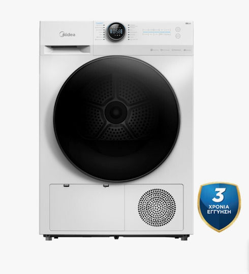 Midea MD200H90BWW Στεγνωτήριο 9kg με Αντλία Θερμότητας
