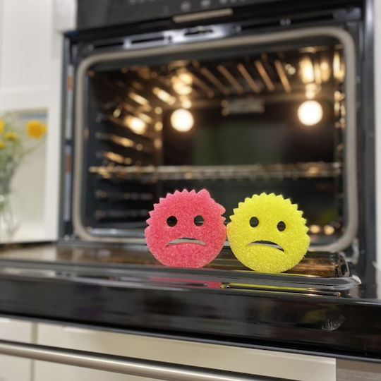 Scrub Daddy Scrub Mommy +daddy Σετ Σφουγγάρια Πιάτων Ροζ 2τμχ