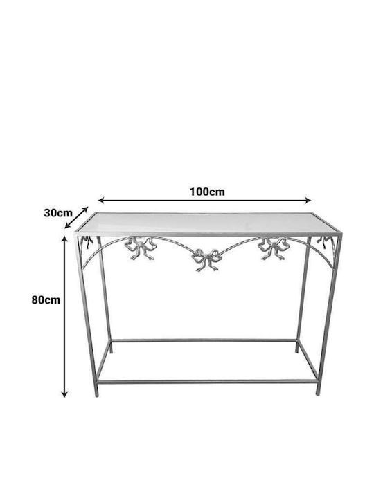 Frensia Metal Console Table Gold Shade L100xW30xH80cm