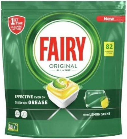 Fairy Original All in One 82 Dishwasher Pods Λεμόνι