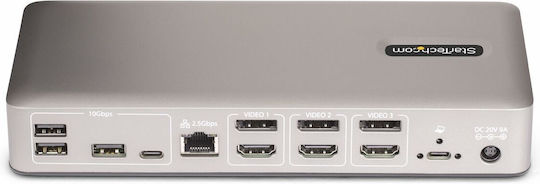 StarTech Hub 20 Θυρών με σύνδεση USB-C / Ethernet Γκρι