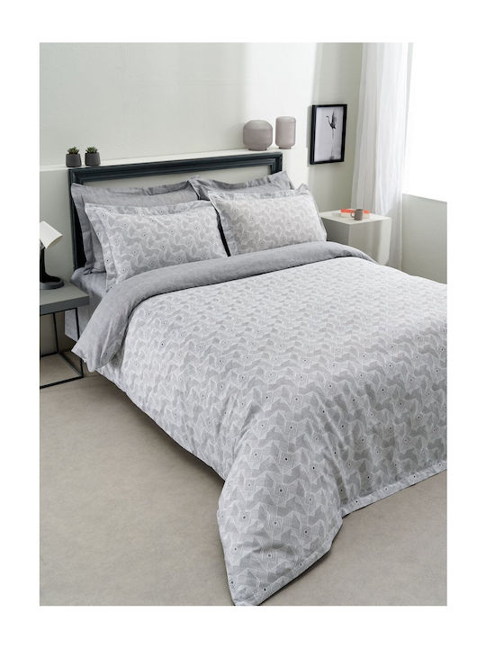Vesta Home Πάπλωμα Υπέρδιπλο 240x260εκ. Geneva 1 Γκρι