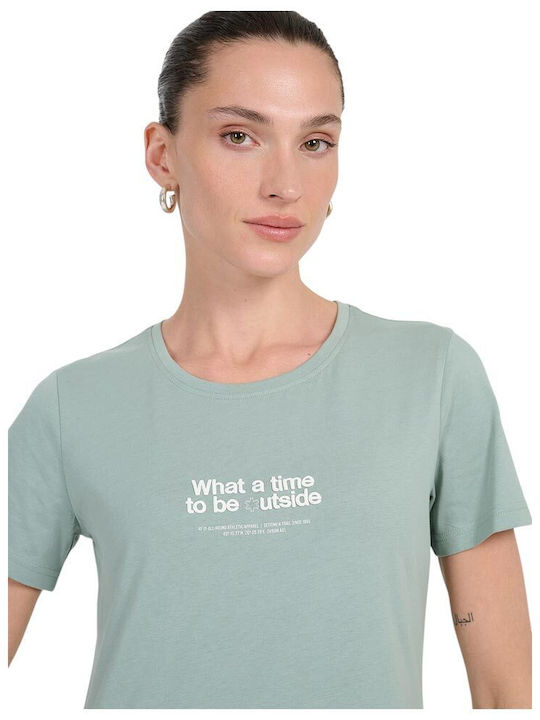 Women's Blouse Short Sleeve Turquoise