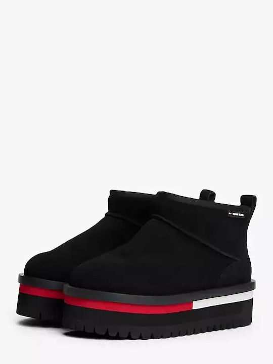 Suede Women's Ankle Boots Black