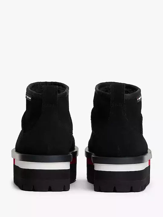 Suede Women's Ankle Boots Black