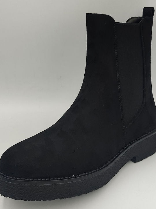 Suede Women's Ankle Boots Black