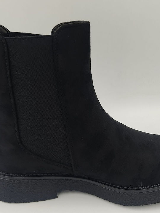 Suede Women's Ankle Boots Black
