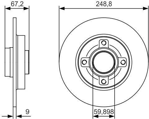 Bosch Brake Disc 0 986 479 S42