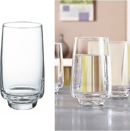 Domumart Glas Wasser aus Glas 360ml