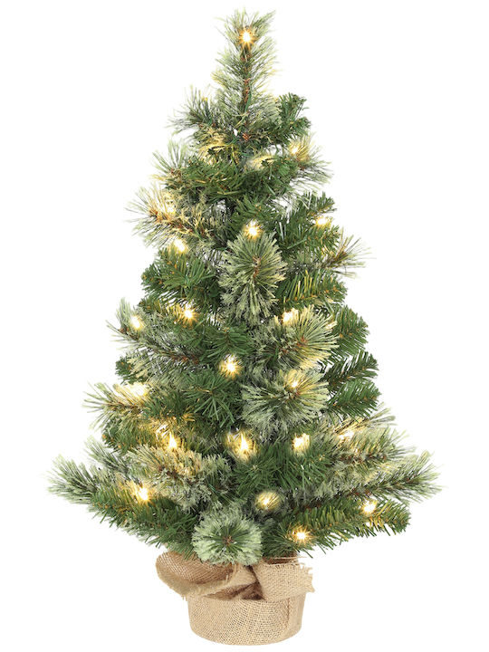 Weihnachtsbaum 60cm mit LED-Beleuchtung Weiß