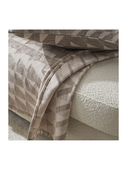 Gofis Home Caspian Ριχτάρι Πολυθρόνας Ζακάρ 156x180εκ. Beige 156/06 2007156106004
