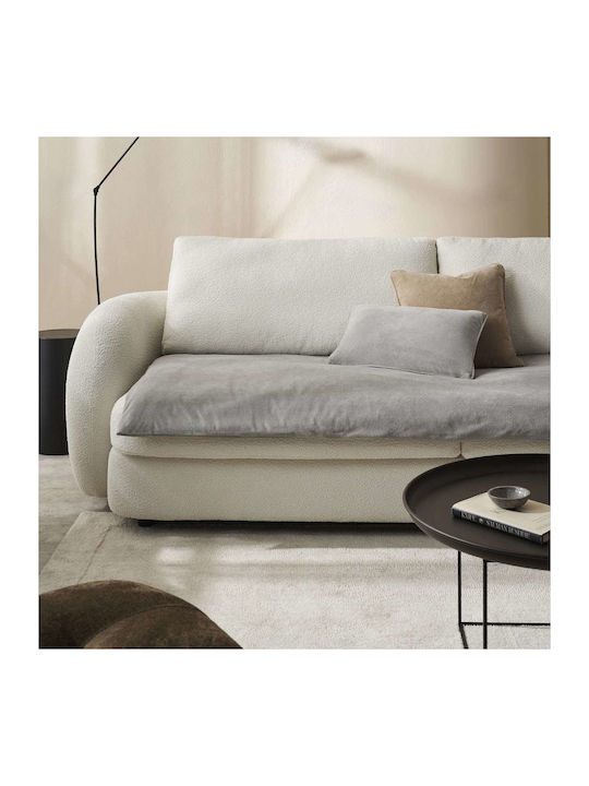 Gofis Home Sofa Ριχτάρι Πολυθρόνας Βελουτέ 137x200εκ. Fog Grey 137