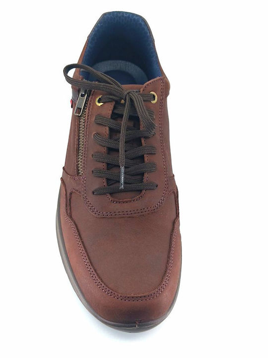 Ανδρικά Sneakers Καφέ Δέρμα