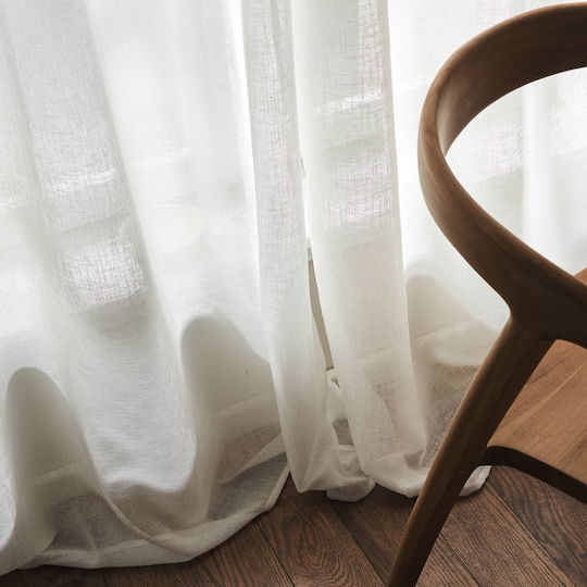 Gofis Home Combe 502 With White Grommet Curtains 140x280cm