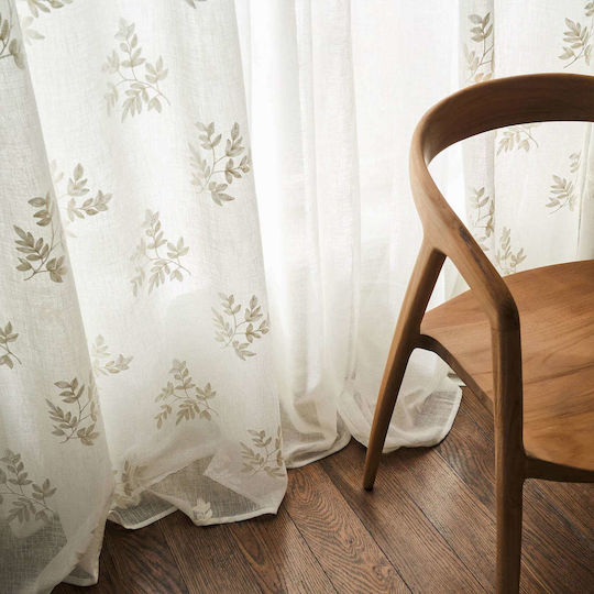 Gofis Home Perdea Cu Capse Albă 140x280cm