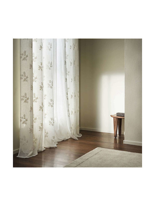 Gofis Home Перде с Копчета Бяло 140x280см