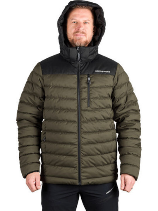 Winter Jacket Black Dark Green