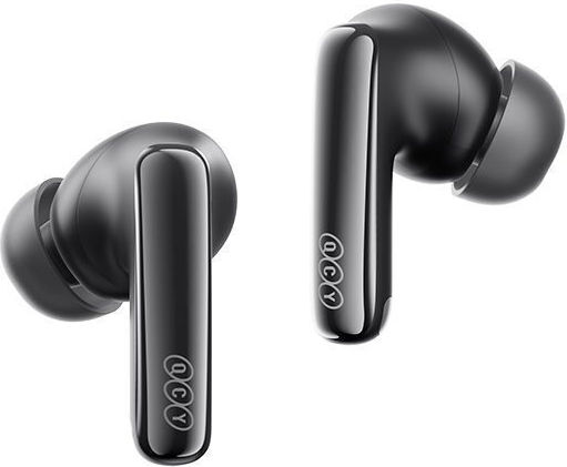 QCY Melobuds N70 Bluetooth Handsfree Ακουστικά με Αντοχή στον Ιδρώτα και Θήκη Φόρτισης Μαύρα