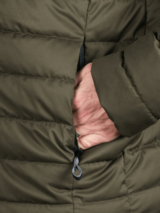 Winter Jacket Black Dark Green