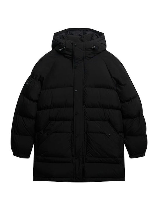 Longline Χειμωνιάτικο Μπουφάν Puffer Jet Black