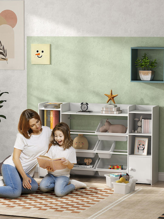 Aiyaplay Σύστημα Αποθήκευσης Παιχνιδιών Λευκό 140x30x90cm