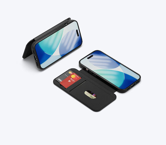 Cygnett Wallet Δερμάτινο / Σιλικόνης Μαύρο (iPhone Air)