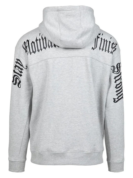 Cardigan With Hood Light Gray Melange