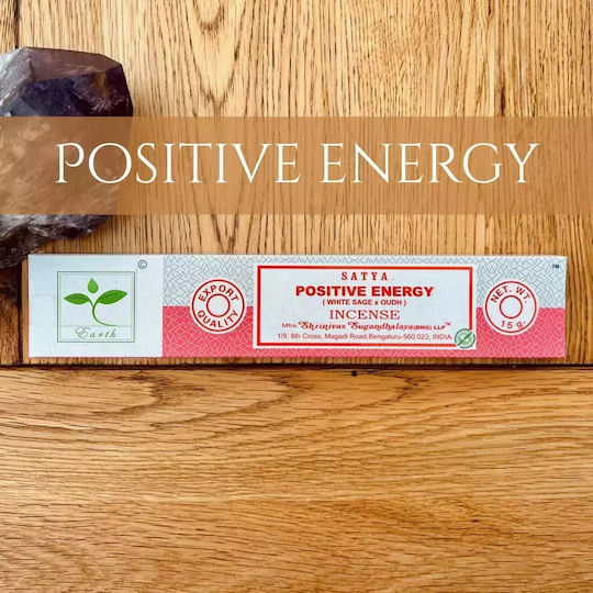 Earth Satya Räucherstäbchen Positive Energy Salbei & Oudh