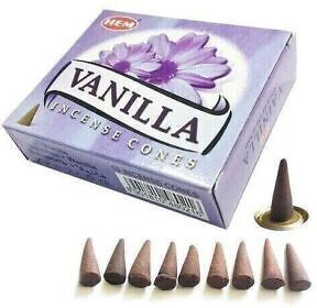 Αρωματικοί Κώνοι Βανίλια Hem Vanilla Cones 10τμχ