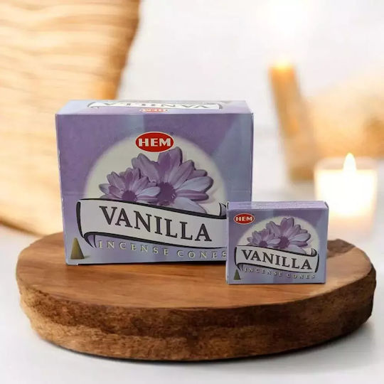 Αρωματικοί Κώνοι Βανίλια Hem Vanilla Cones 10τμχ